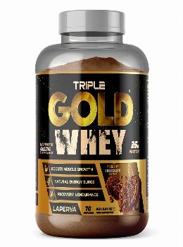 Laperva Triple Gold Whey, 5lbs, Contains Real Pieces, Recovery & Endurance, 70 Servings